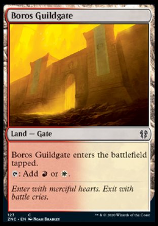 (123) Magic The Gathering Commander: Zendikar Rising Single: Boros Guildgate Common