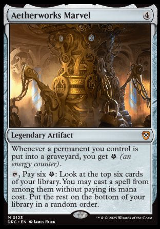 (123) Magic The Gathering Commander: Aetherdrift Single: Aetherworks Marvel Mythic