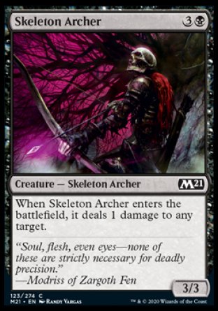 (123) Magic The Gathering Core 2021 Single: Skeleton Archer Common