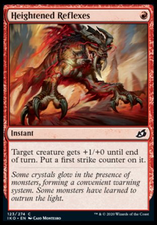 (123/274) Magic The Gathering Ikoria: Lair of Behemoths Single: Heightened Reflexes Common