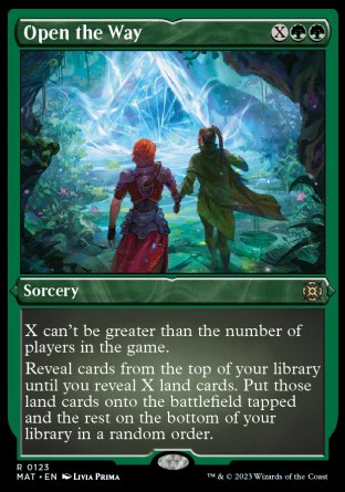 (123) Magic The Gathering March of the Machine: The Aftermath: Extras Single: Open the Way (V.2) Holo Rare