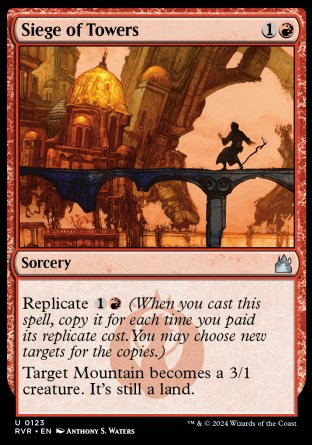 (123) Magic The Gathering Ravnica Remastered Single: Siege of Towers Uncommon