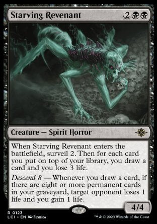 (123) Magic The Gathering The Lost Caverns of Ixalan Single: Starving Revenant Holo Rare