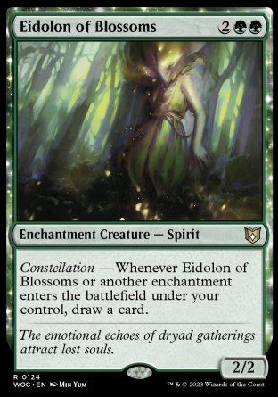 (124) Magic The Gathering Commander: Wilds of Eldraine Single: Eidolon of Blossoms Rare