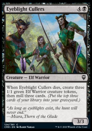 (124/361) Magic The Gathering Commander Legends Single: Eyeblight Cullers Common