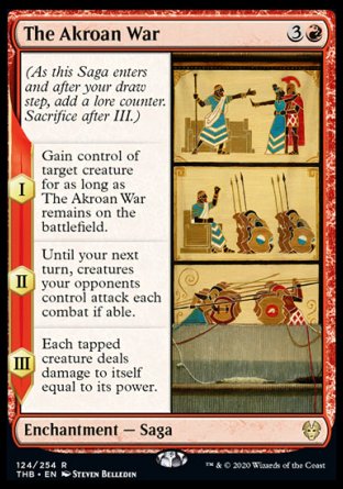 (124/254) Magic The Gathering Theros Beyond Death Single: The Akroan War Rare