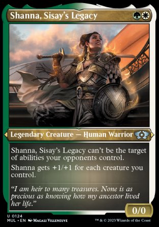 (124) Magic The Gathering Multiverse Legends Single: Shanna, Sisay's Legacy (V.2) Holo Uncommon