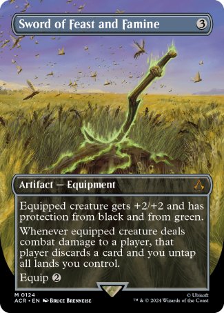 (124) Magic The Gathering Universes Beyond: Assassin's Creed: Extras Single: Sword of Feast and Famine (V.1) Mythic