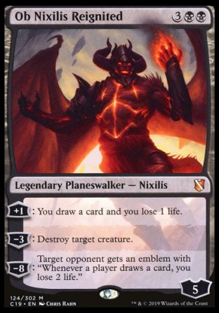 (124) Magic The Gathering Commander 2019 Single: Ob Nixilis Reignited Mythic