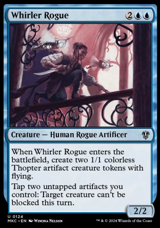 (124) Magic The Gathering Commander: Murders at Karlov Manor Single: Whirler Rogue Uncommon