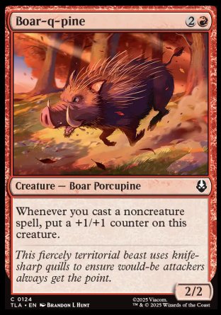 (124) Magic The Gathering Magic: The Gathering | Avatar: The Last Airbender Single: Boar-q-pine Holo Common