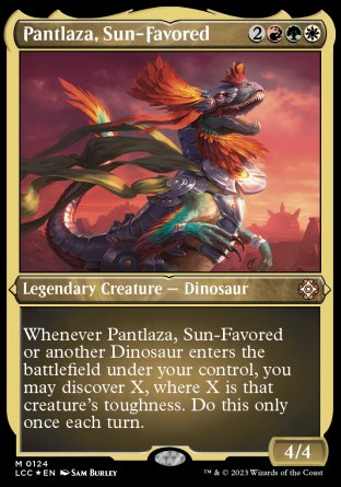 (124) Magic The Gathering Commander: The Lost Caverns of Ixalan: Extras Single: Pantlaza, Sun-Favored (V.3) Special