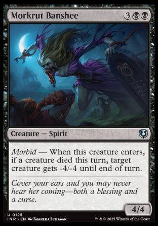 (125) Magic The Gathering Innistrad Remastered Single: Morkrut Banshee Holo Uncommon