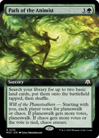 (125) Magic The Gathering Commander: March of the Machine: Extras Single: Path of the Animist Rare