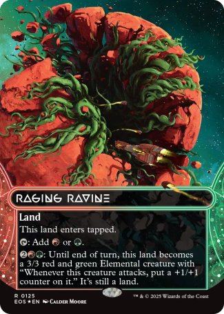 (125) Magic The Gathering Stellar Sights Single: Raging Ravine (V.3) Rare