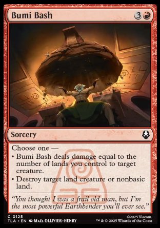 (125) Magic The Gathering Magic: The Gathering | Avatar: The Last Airbender Single: Bumi Bash Holo Common