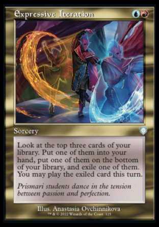 (125) Magic The Gathering Commander: The Brothers' War Single: Expressive Iteration Holo Uncommon