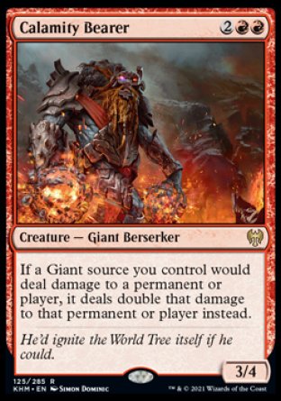 (125) Magic The Gathering Kaldheim: Promos Single: Calamity Bearer (V.1) Rare