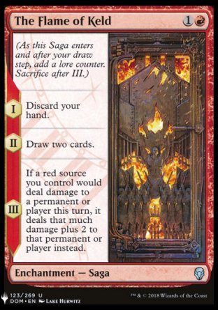 (123) Magic The Gathering The List Single: The Flame of Keld Uncommon