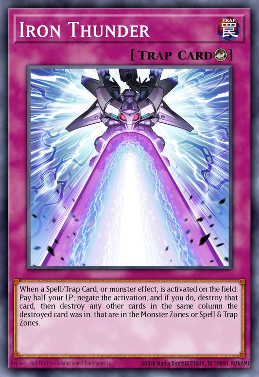 (080) YuGiOh TCG PHNI: Phantom Nightmare Single: Iron Thunder (V.2 - Quarter Century Secret Rare)  Quarter Century Secret Rare