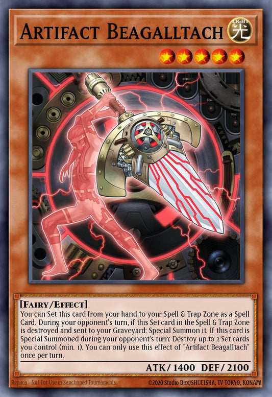 (012) YuGiOh TCG PRIO: Primal Origin Single: Artifact Beagalltach  Common
