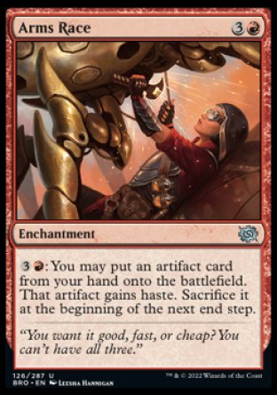 (126) Magic The Gathering The Brothers' War Single: Arms Race Holo Uncommon