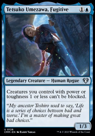 (126) Magic The Gathering Commander Masters Single: Tetsuko Umezawa, Fugitive Uncommon