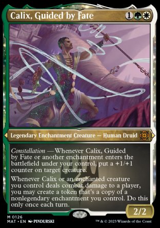 (126) Magic The Gathering March of the Machine: The Aftermath: Extras Single: Calix, Guided by Fate (V.2) Holo Mythic