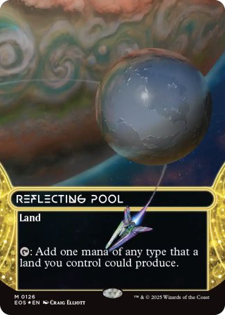 (126) Magic The Gathering Stellar Sights Single: Reflecting Pool (V.3) Mythic