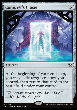 (126) Magic The Gathering Commander: Aetherdrift Single: Conjurer's Closet Rare