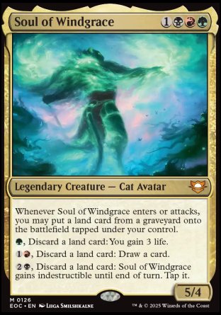 (126) Magic The Gathering Commander: Edge of Eternities Single: Soul of Windgrace Mythic