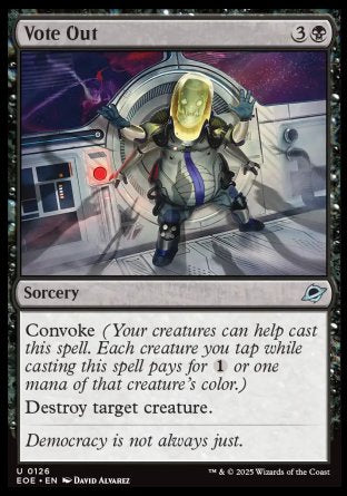 (126) Magic The Gathering Edge of Eternities Single: Vote Out Uncommon