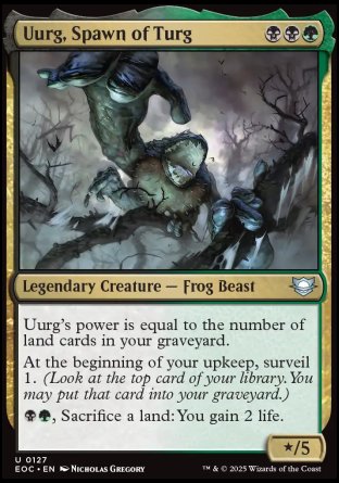 (127) Magic The Gathering Commander: Edge of Eternities Single: Uurg, Spawn of Turg Uncommon