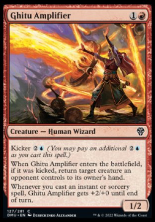 (127) Magic The Gathering Dominaria United Single: Ghitu Amplifier Common