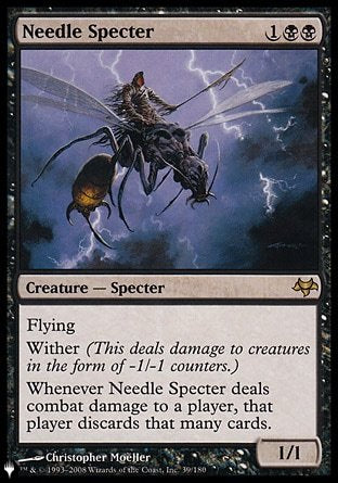 (039) Magic The Gathering The List Single: Needle Specter Rare