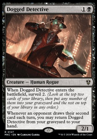 (127) Magic The Gathering Commander: Murders at Karlov Manor Single: Dogged Detective Rare
