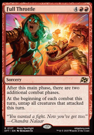 (127) Magic The Gathering Aetherdrift Single: Full Throttle Rare