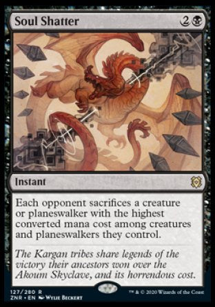 (127) Magic The Gathering Zendikar Rising: Promos Single: Soul Shatter (V.1) Rare