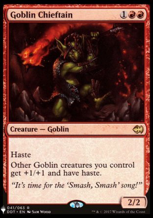 (041) Magic The Gathering The List Single: Goblin Chieftain Rare