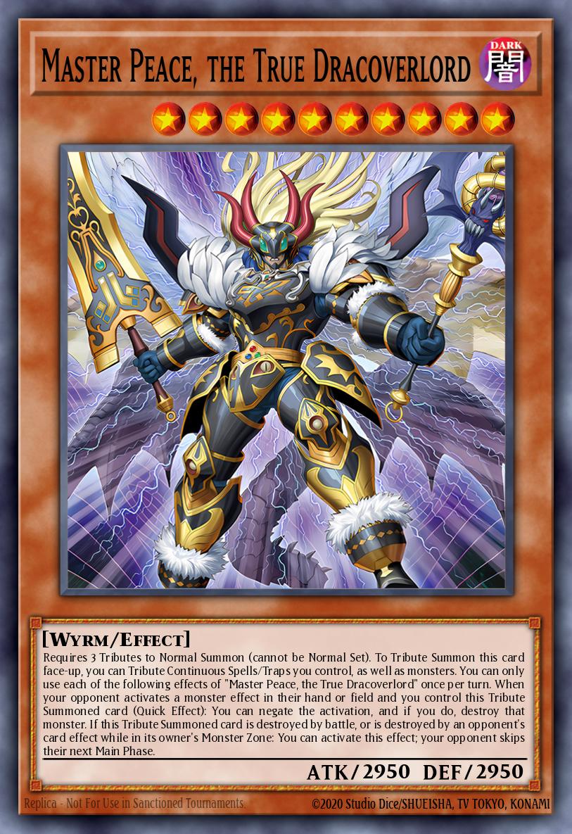 (018) YuGiOh TCG DOOD: Doom of Dimensions Single: Master Peace, the True Dracoverlord (V.2 - Starlight Rare) Starlight Rare