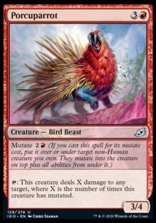(128/274) Magic The Gathering Ikoria: Lair of Behemoths Single: Porcuparrot Uncommon