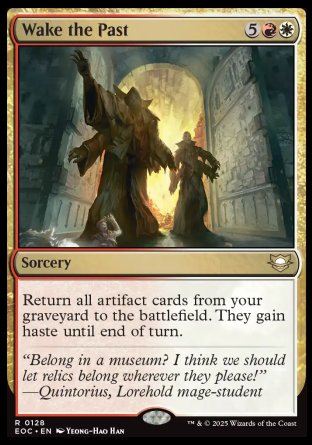 (128) Magic The Gathering Commander: Edge of Eternities Single: Wake the Past Rare