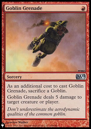 (140) Magic The Gathering The List Single: Goblin Grenade Uncommon