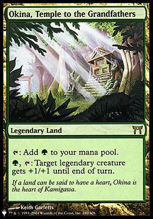 (280) Magic The Gathering The List Single: Okina, Temple to the Grandfathers Rare