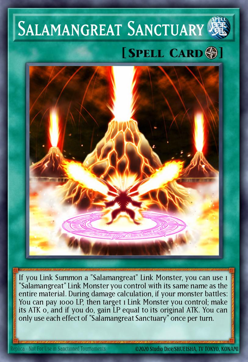 (194) YuGiOh TCG MP19: 2019 Gold Sarcophagus Tin Mega Pack Single: Salamangreat Sanctuary Common