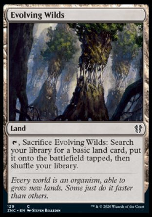 (129) Magic The Gathering Commander: Zendikar Rising Single: Evolving Wilds Common