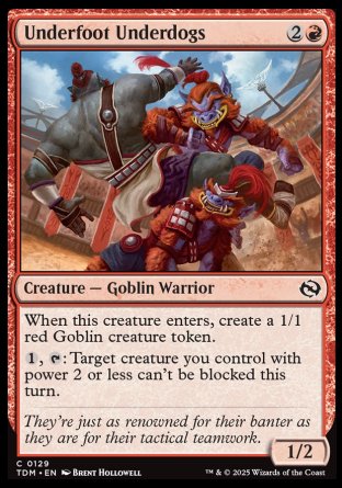 (129) Magic The Gathering Tarkir: Dragonstorm Single: Underfoot Underdogs Common