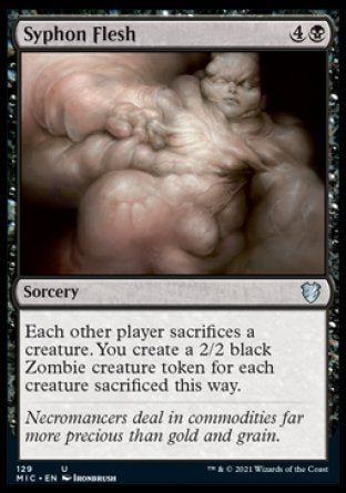 (129) Magic The Gathering Commander: Innistrad: Midnight Hunt Single: Syphon Flesh Uncommon