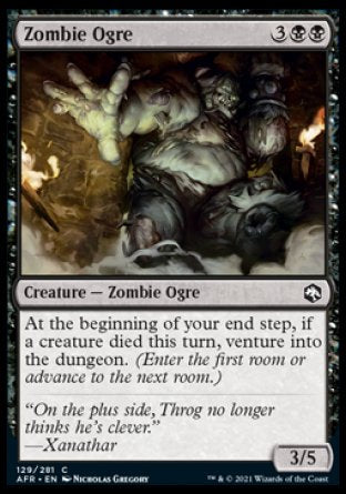 (129) Magic The Gathering Adventures in the Forgotten Realms Single: Zombie Ogre Common