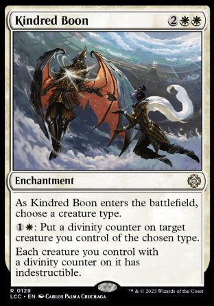 (129) Magic The Gathering Commander: The Lost Caverns of Ixalan Single: Kindred Boon Rare